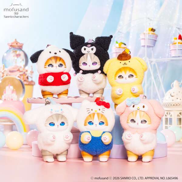 サンリオキャラクターズ うるうるウサミミドールBIGタイプ　新品　希少 mofusand×サンリオ】うるうるの瞳に悶絶！ハローキティやクロミに